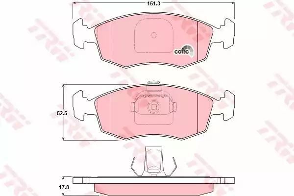 Klocki hamulcowe przód Fiat PALIO SIEN 00- TRW GDB1383