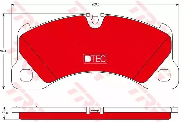 KLOCKI HAM. PORSCHE P. CAYENNE/PANAMERA 06- DTEC COTEC TRW GDB1774DTE