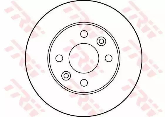 Tarcza hamulcowa przód Renault 19 TRW DF1016