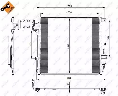 Chłodnica skraplacz klimatyzacji Land Rover RANGE ROVER SPORT 09- NRF 350220
