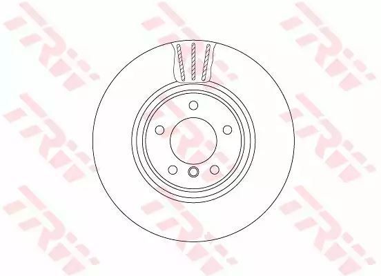 Tarcza hamulcowa przód BMW 1 E82 E88 07- TRW DF6609S