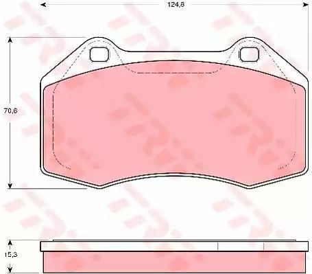 Klocki hamulcowe przód Renault MEGANE 04- 2,0 SPORT TRW GDB1606