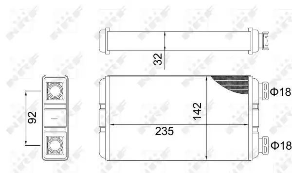 Nagrzewnica Renault MASTER 2001> NRF 54312