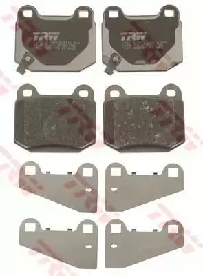 Klocki hamulcowe tył Nissan 350Z IMPREZA 00- WRX FORESTER 13- TRW GDB3350