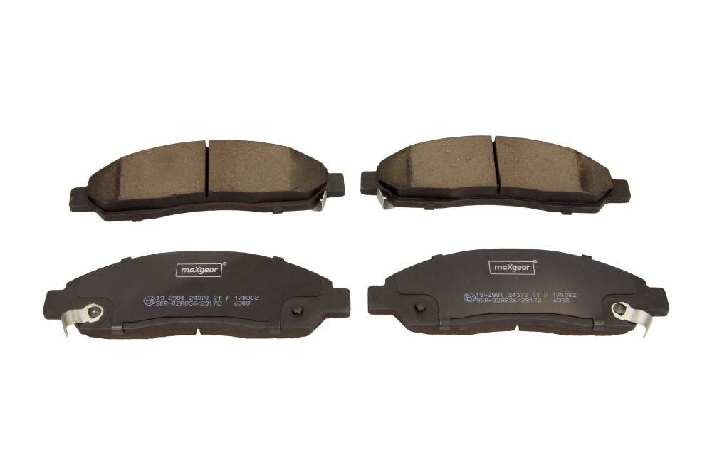 KLOCKI HAMULCOWE PRZÓD Isuzu D-MAX 8DH 2.4 4X4,2.5 D 2.5 D 4X4,3.0 D 4X4,3.0 DITD 3.5 V6 24V 4X4 07- MaXgear 19-2981