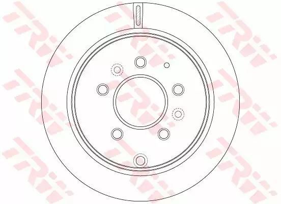 Tarcza hamulcowa tył Mazda MPV 02- TRW DF6291