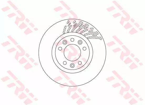 Tarcza hamulcowa przód Citroen C4 1,2-2,0 13- POWLEKANE TRW DF6657