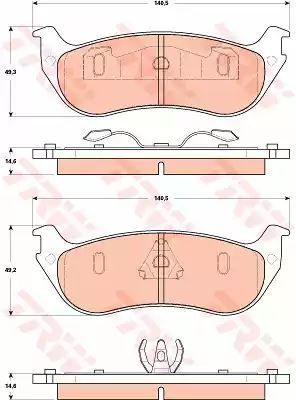 KLOCKI HAM. FORD T. EXPLORER 4,0-4,6 4WD 96-05 TRW GDB4132