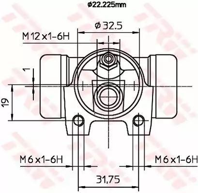 CYLINDEREK HAM. CITROEN BERLINGO/XSARA PICASSO 96- LE/PR TRW BWH373