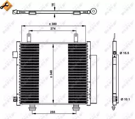 SKRAPLACZ KLIMATYZACJI SUZUKI ALTO 09- NRF 350337