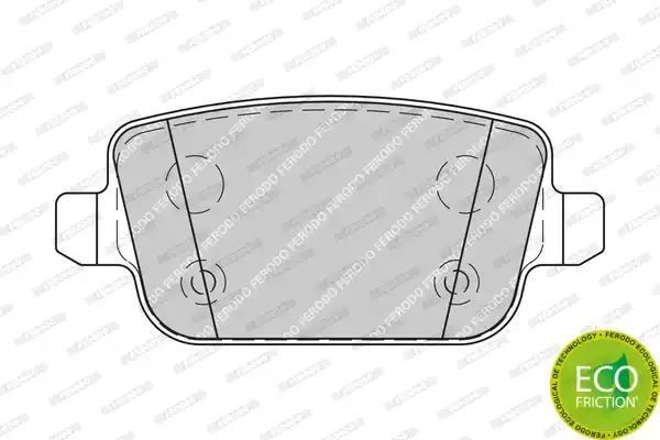 Klocki hamulcowe tył Ford MONDEO 07- GALAXY KUGA Ferodo FDB1917