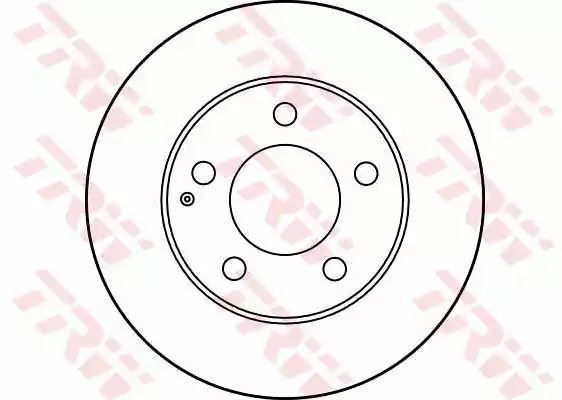 Tarcza hamulcowa przód Mazda 626 91- TRW DF2704