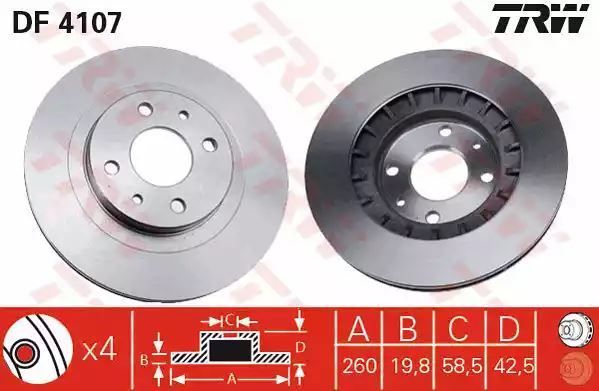 TARCZA HAM. LADA P. 110 TRW DF4107