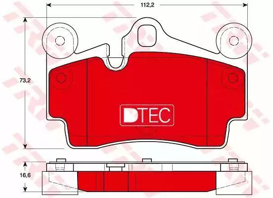 Klocki hamulcowe VW Porsche T. TOUAREG CAYENNE TRW GDB1653DTE