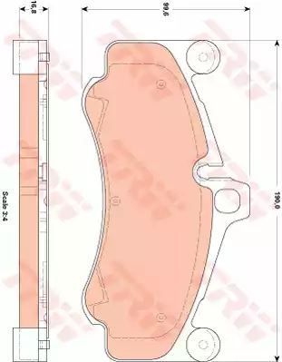 Klocki hamulcowe przód Porsche 911 09-12 TRW GDB1862