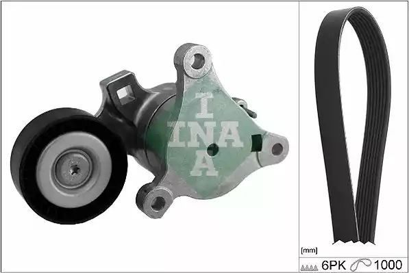 ZESTAW PASKA WIELOROWK. CITROEN 1,8-2,2 INA 529021410