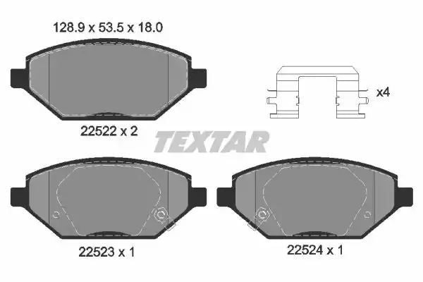KLOCKI HAM. OPEL P. KARL 1,0 15- Textar 2252201