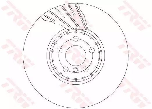 TARCZA HAM. BMW P. 5/6/7/X3 16- PR TRW DF6891S