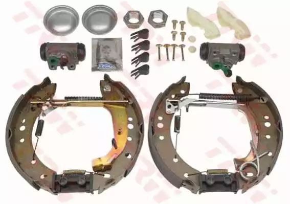 ZESTAW SZCZĘK HAM. CITROEN C2/C3 1,1-1,4 02- KPL. Z CYLINDERKAMI TRW GSK1069