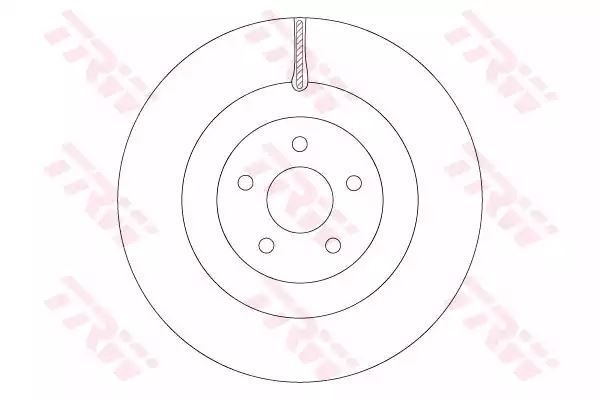 TARCZA HAM. FORD P. FOCUS 2,3 RS AWD 15- TRW DF6871