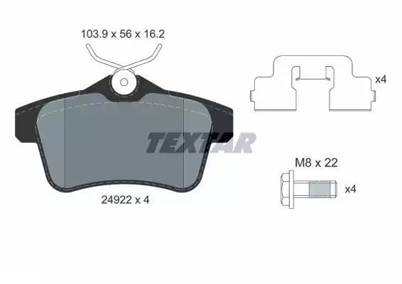 KLOCKI HAM. CITROEN T. DS5 1,6-2,0 HDI 11-15 Textar 2492204