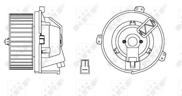 SILNIK DMUCHAWY FIAT DUCATO 94-02 NRF 34168