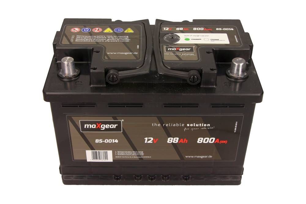 AKUMULATOR 12V 88AH 800A L - 278X175X190 Z OCZKIEM KONTROLNYM MaXgear 85-0014