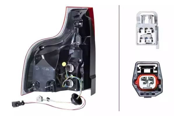 LAMPA TYLNA VOLVO XC90 02-14 PR Hella 2SK011065041