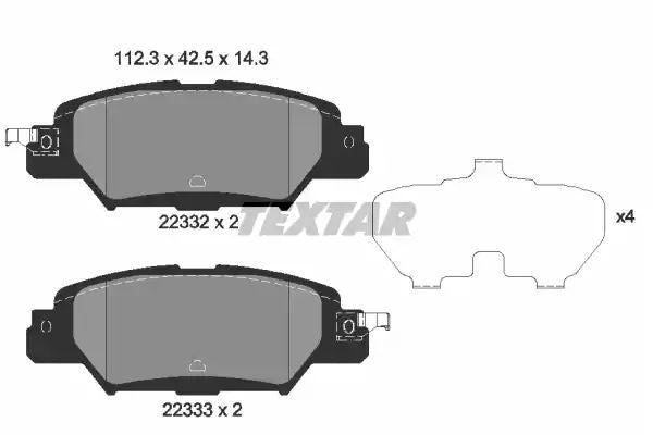 KLOCKI HAM. MAZDA T. CX-5 2,0-2,5 11- Textar 2233201