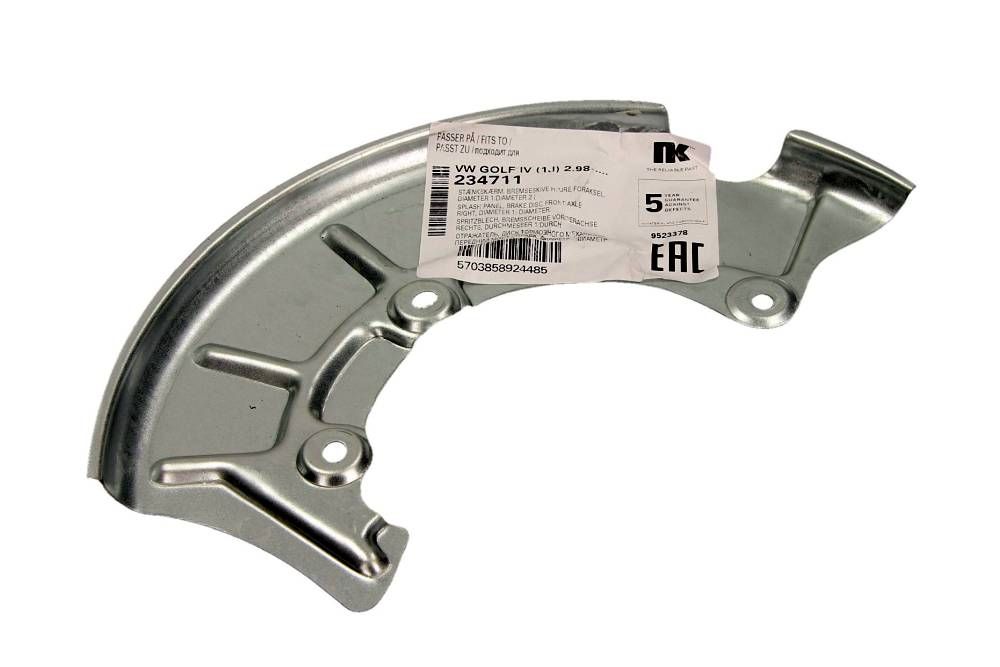 OSŁONA TARCZY HAM. VW P. BORA/GOLF/NEW BEETLE 98-10 PR NK Autoparts 234711