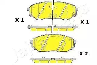 KLOCKI HAM. KIA P. SORENTO 2,2 CRDI 15- Japan Parts PAK30AF