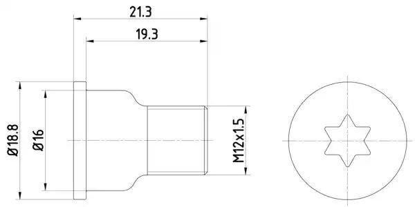 KPL=2SZT!!!! ŚRUBA TARCZY HAM. AUDI P./T. A8/Q7 06-18 Textar TPM0005
