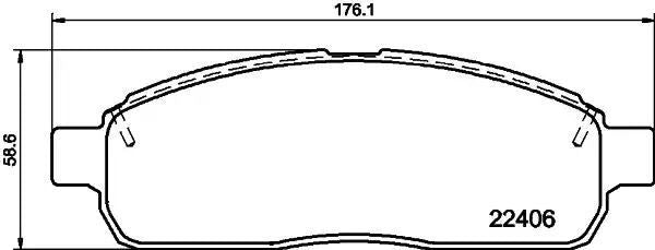 KLOCKI HAM. FORD P. F-150 4,2-5,4 03-07 Textar 2240601