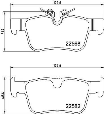 KLOCKI HAM. VOLVO T. V60/S90/V90/XC60 2,0 16- Textar 2256801