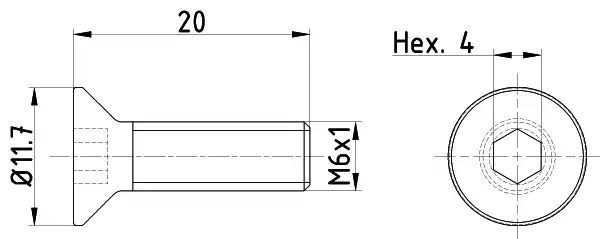 KPL=2SZT!!!! ŚRUBA TARCZY HAM. OPEL P./T. ASTRA/CASCADA/INSIGNIA/MOKKA/ZAFIRA 07- Textar TPM0015