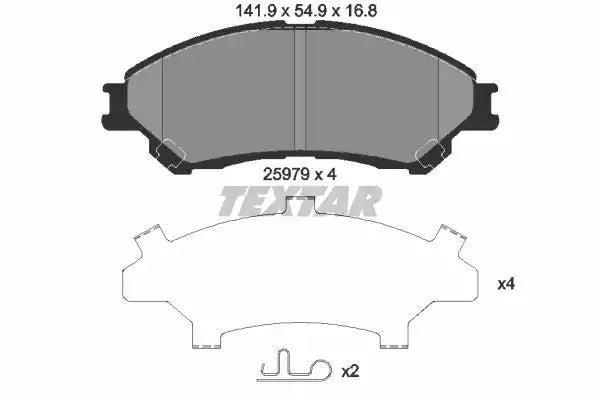 KLOCKI HAM. SUZUKI P. SX4/VITARA 1,6 13- Textar 2597901