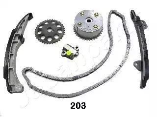 ZESTAW ŁAŃCUCHA ROZRZĄDU TOYOTA YARIS 1,3VVT-I ( Z KOŁEM FAZ) Japan Parts KDK203V