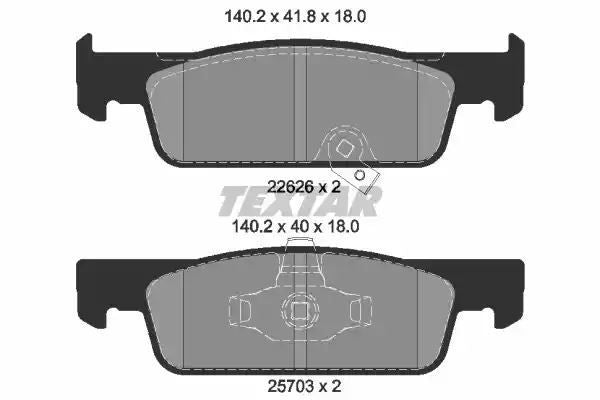 KLOCKI HAM. SMART P. FORTWO/FORFOUR 0,9-1,0 14- Textar 2262601