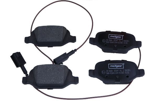 KLOCKI HAMULCOWE TYŁ FIAT PUNTO 500 1,4-1,8/1,9 JTD 99- MaXgear 19-3660
