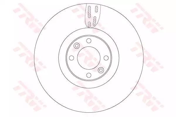 TARCZA HAM. CITROEN P. DS4/DS5 1,6-2,0 HDI 11-15 TRW DF6140
