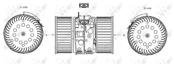 SILNIK DMUCHAWY MEGANE 08- NRF 34161