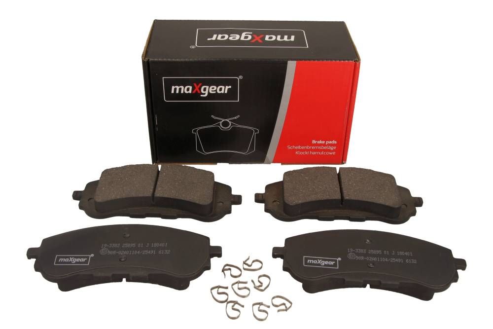 KLOCKI HAMULCOWE PRZÓD PEUGEOT 308 13- DLA TARCZY 283MM MaXgear 19-3383