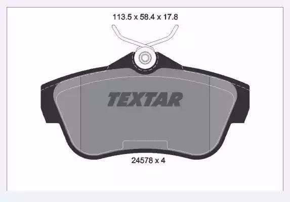 KLOCKI HAM. FIAT T. SCUDO 1,6 D MULTIJET 11- Textar 2457803