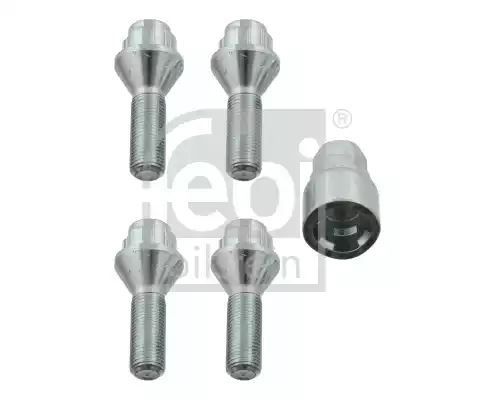 ŚRUBA KOŁA ALFA/CITROEN/FIAT/LANCIA/PEUGEOT 4ŚRUBY + PRZEJŚCIÓWKA Febi-Bilstein 27052