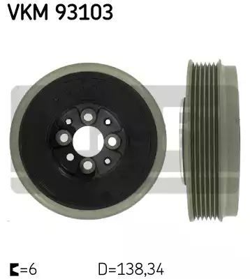 KOŁO PASOWE WAŁU KORBOWEGO SKF VKM93103