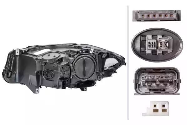 REFLEKTOR BMW 5 11.09-02.17 PR BI-KSENON LED Hella 1EL010131521