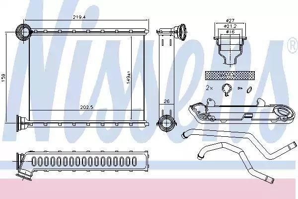 NAGRZEWNICA MERCEDES ML-CLASS W166 11- Nissens 72067