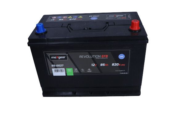 AKUMULATOR 12V 85AH 820A L- 306X173X225 EFB JAPAN MaXgear 85-0027