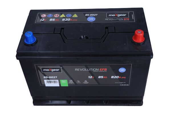 AKUMULATOR 12V 85AH 820A L- 306X173X225 EFB JAPAN MaXgear 85-0027