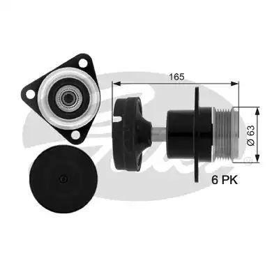 KOŁO PASOWE ALTERNATORA FORD C-MAX 1.8 , FORD FOCUS 1.8 , FORD FOCUS C-MAX 1.8 , FORD FOCUS ESTATE,WAGON 1.8 , FORD FOCUS VAN 1.8 , FOR Gates OAP7050